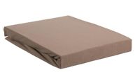 Beddinghouse Jersey Lycra Splittopper Hoeslaken Taupe 200 x 200/220 cm - thumbnail