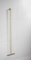 Saniclear Brass badkamer vloerwisser 125 cm geborsteld messing mat goud