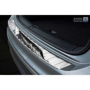 Chroom RVS Bumper beschermer passend voor Volkswagen Tiguan II incl. Allspace 2016- 'Ribs' AV238029