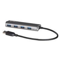 i-tec USB 3.0 4-Port HUB Metaal met Stroomadapter voor Windows MacOS Linux Android