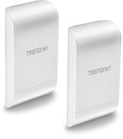 TRENDnet 10dBi Draadloze N300 Outdoor PoE Voorgeconfigureerde Point-to-Point Bridge Bundle Kit, TEW-740APBO2K, 2 x vooraf geconfigureerde draadloze N toegangspunten, IPX6 nominale behuizing, ingebouwde 10 dBi antennes