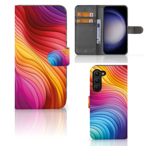 Book Case voor Samsung Galaxy S23 Plus Regenboog