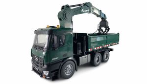 Amewi 22568 Arocs Kranwagen 1:14 Elektro RC truck RTR Incl. accu en laadkabel, Met geluidsfunctie, Met lichteffect