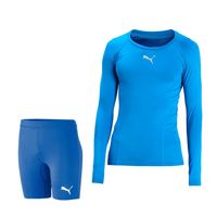 PUMA teamLIGA Baselayer Trainingsset Blauw Blauw - thumbnail