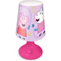 Peppa Pig tafellamp/bureaulamp/nachtlamp voor kinderen - kunststof - 18 x 9 cm   - - thumbnail