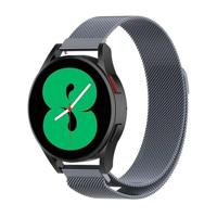 By Qubix - Milanese bandje - Space Grey - Compatible met Xiaomi Redmi Watch 5 Active/Redmi Watch 5 Lite - Compatible Xiaomi bandje