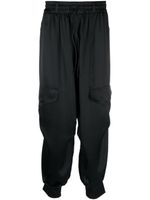 Y-3 high-shine tapered cargo trousers - Noir - thumbnail