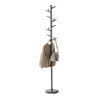 Yamazaki 7067 BRANCH garderobe, bruin, staal/ABS-hars, minimalistisch design, 28 x 28 x 176 cm (l x b x h)