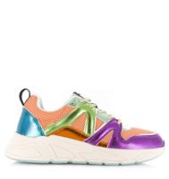 POELMAN Poelman - Multi sneaker Plumb Salmon Gre Roze Mesh Lage sneakers Dames