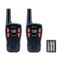 Cobra Electronics AM245 walkietalkie van licht gewicht met een bereik van maximaal 5 km, 8 kanalen en energiebesparende functie (verpakking van 2) - zwart