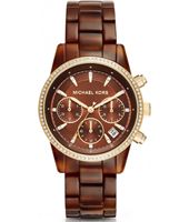 Horlogeband Michael Kors MK6279 Kunststof/Plastic Bruin 18mm - thumbnail