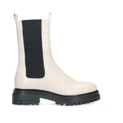 Manfield leren chelsea boots off white Manfield leren chelsea boots off white