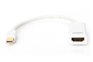 Digitus mini DP - HDMI, 0.15m 0,15 m Mini DisplayPort Wit