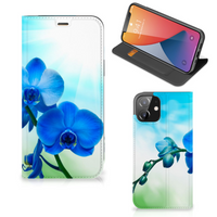 iPhone 12 | iPhone 12 Pro Smart Cover Orchidee Blauw - Cadeau voor je Moeder - thumbnail