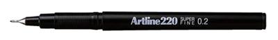 Fineliner artline 220 rond 0.2 mm zwart