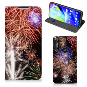 Motorola Moto G8 Power Hippe Standcase Vuurwerk