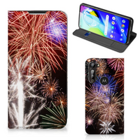 Motorola Moto G8 Power Hippe Standcase Vuurwerk - thumbnail