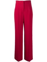 Alberta Ferretti pantalon ample à taille haute - Rouge - thumbnail