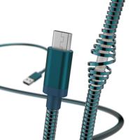 Hama Oplaad-/gegevenskabel Metall Micro-USB 1,5 M Blauw - thumbnail