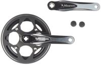 Miranda Crankset 44 tands 3/32-1/8 zwart/zilver met kettingrand