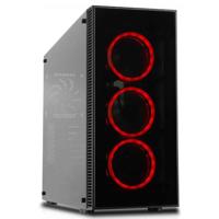 Cooltek Behuizing Vier Midi Tower RGB Zwart ATX/M-ATX/ITX