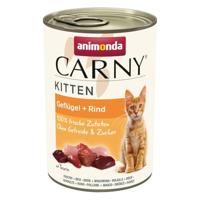 animonda Carny Kitten natvoer voor katten, kittens, gevogelte + rundvlees, 12 x 400 g