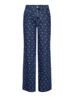 PIECES Pcnea Hw Wide Jeans, Medium Blue Denim/Aop: harten, L