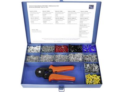 Vogt 4151 Assortiment adereindhulzen 0.50 mm² - 6 mm² Zilver, Geel, Rood, Blauw, Grijs, Zwart, Groen, Wit 9650 stuk(s)