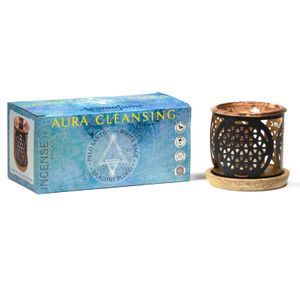 Wierook Brander Aromafume Aura Reiniging -  9 x 8 cm