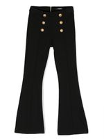 Balmain Kids pantalon ample à boutons décoratifs - Noir