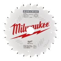 Milwaukee Accessoires Cirkelzaagblad MS W 216x30x2,4x24ATB neg. - 4932471315