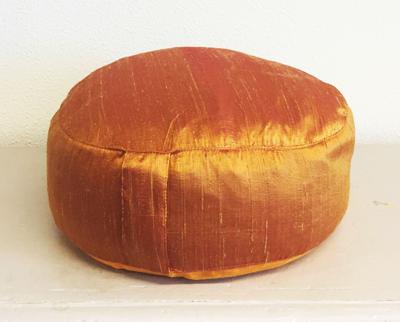 Meditatiekussen Goudkleurig ruwe zijde Meditatiekussen Goudkleurig ruwe zijde