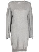 Stella McCartney robe courte à manches longues - Gris