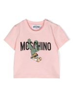 Moschino Kids t-shirt en coton à logo imprimé - Rose