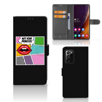 Samsung Galaxy Note20 Ultra Wallet Case met Pasjes Popart Princess - thumbnail