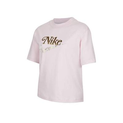 Nike T-shirt met logo lichtroze