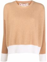 Marni pull bicolore en cachemire - Tons neutres