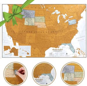 Scratch Map USA - Verenigde Staten Travel Edition 43.2 x 27,9 cm | Ma