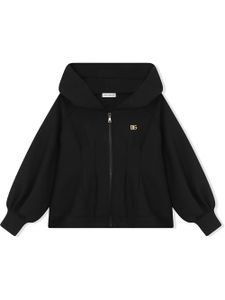 Dolce & Gabbana Kids sweat zippé à capuche - Noir