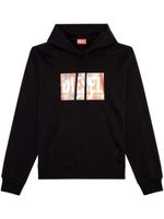 Diesel hoodie S-Ginn-Hood-L4 à logo imprimé - Noir