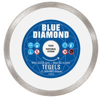 Carat CSMS1253BD Blue Diamond Diamantzaagblad voor droogzagen - 125x22,23mm - Tegels/Natuursteen - CSMS1253BD