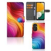 Book Case voor Samsung Galaxy A14 4G Regenboog - thumbnail