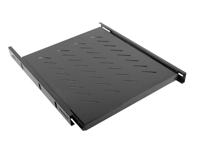 LANBERG Vaste schuifplank 19 inch 1U/465 x 550 mm, maximale capaciteit tot 18 kg, zwart
