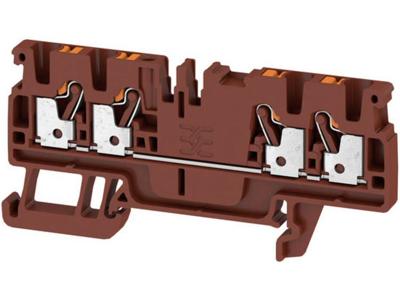 Doorgangsklem Weidmüller A4C 2.5 BR 2534750000 Bruin 100 stuk(s)