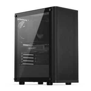 endorfy Ventum 200 Air Midi-tower PC-behuizing Zwart 4 voorgeïnstalleerde ventilators, Zijvenster, Stoffilter