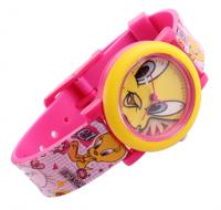 Warner Bros. analoog horloge Tweety roze/geel