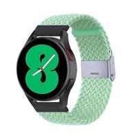 By Qubix - Braided nylon bandje - Lichtgroen - Compatible met Xiaomi Redmi Watch 5 Active/Redmi Watch 5 Lite - Compatible Xiaomi bandje