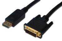 Digitus AK-340306-030-S video kabel adapter 3 m DisplayPort DVI-D Zwart