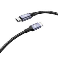 SUBBLIM USB-C naar USB-C kabel, 100 W met e-marker, 2 m, gevlochten nylon