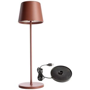 Deko Light 620196 Canis Tafellamp voor buiten 3.5 W Warmwit Terracotta